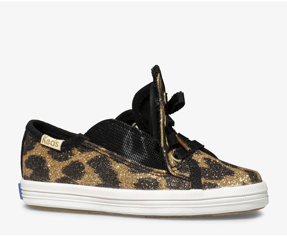 Zapatillas Keds Niños Leopardo - Kate Spade New York Kickstart Jr. Glitter Leopard - 270-KWIZOX